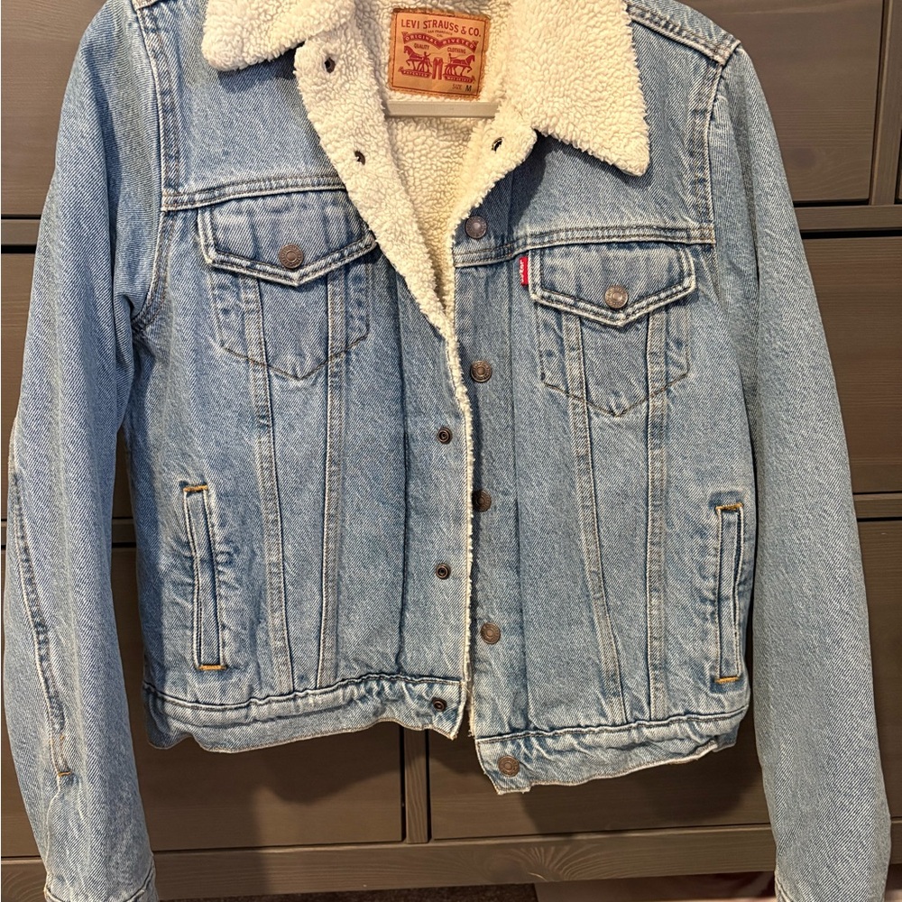 Levi's Cream Sherpa Jacket